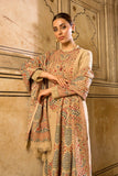 3 Piece - Unstitched Fully Embroided Dhanak Suit With Heavy Embroided Dhanak Shawl BR-870