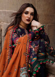 Dhanak Fabric - 3 Pc Unstitched Fully Embroided Dress AJ-680
