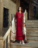 3 Piece - Unstitched Fully Embroidered Dhanak Fabric MQ-560