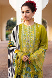 3 Piece - Fully Embroided Lawn Suit With Silk Dupatta MO-520