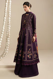 Dhanak Fabric - 3 Piece Unstitched Embroidered Dress With Printed Shawl ZH 3065