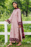 Dhanak Fabric - 3 Piece Unstitched Fully Embroidered Dress