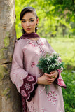 Dhanak Fabric - 3 Piece Unstitched Fully Embroidered Dress