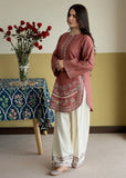 2 Piece - Unstitched Embroidered Dhanak Fabric