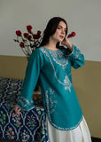 2 Piece - Unstitched Embroidered Dhanak Fabric