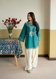 2 Piece - Unstitched Embroidered Dhanak Fabric