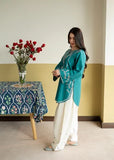 2 Piece - Unstitched Embroidered Dhanak Fabric