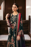 Dhanak Fabric - 3 Piece Unstitched Embroidered Dress With Printed Shawl JZ-3050