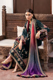 Dhanak Fabric - 3 Piece Unstitched Embroidered Dress With Printed Shawl JZ-3050