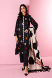 3 Piece - Unstitched Fully Embroided Dhanak Suit With Wool Shawl