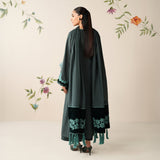 3 Piece - Unstitched Fully Embroidered Dhanak Fabric BQ-3225