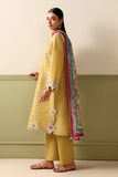 Dhanak Fabric - 3 Piece Unstitched Fully Embroidered Dress JZ-3205