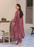 3 Piece - Unstitched Embroidered Lawn Fabric With Chiffon Dupatta ( 4 Sided Embroidered Lace )
