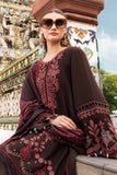 Dhanak Fabric - 3 Piece Unstitched Fully Embroidered  Dress MB 3095