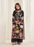 Dhanak Fabric - 3 Piece Unstitched Fully Embroidered Dress AS-3220