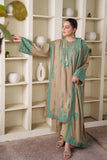 Dhanak Fabric - 3 Piece Unstitched Fully Embroidered Dress