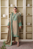 Dhanak Fabric - 3 Piece Unstitched Fully Embroidered Dress