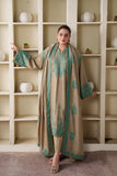 Dhanak Fabric - 3 Piece Unstitched Fully Embroidered Dress