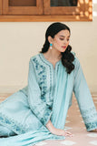3 Piece - Unstitched Embroidered Lawn Fabric