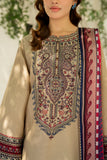 Dhanak Fabric - 3 Piece Unstitched Fully Embroidered Dress JZ 3210