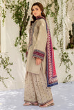 Dhanak Fabric - 3 Piece Unstitched Fully Embroidered Dress JZ 3210