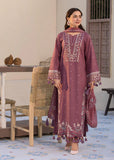 3 Piece - Unstitched Embroidered Lawn Fabric With Chiffon Dupatta ( 4 Sided Embroidered Lace )