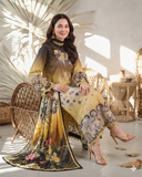 3 Piece - Unstitched Digital Printed Lawn Fabric