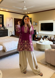 2 Piece - Unstitched Embroidered Dhanak Fabric