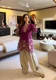 2 Piece - Unstitched Embroidered Dhanak Fabric
