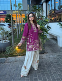2 Piece - Unstitched Embroidered Dhanak Fabric