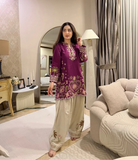 2 Piece - Unstitched Embroidered Dhanak Fabric