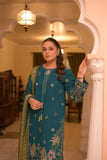 Dhanak Fabric - 3 Piece Unstitched Fully Embroidered Dress AS-3200