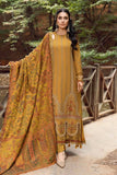 Dhanak Fabric - 3 Piece Unstitched Fully Embroidered  Dress MB 3110