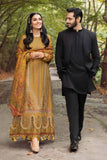 Dhanak Fabric - 3 Piece Unstitched Fully Embroidered  Dress MB 3110