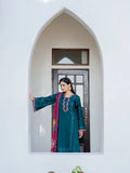 Dhanak Fabric - 3 Piece Unstitched Fully Embroidered Dress IZ-3115
