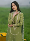 Dhanak Fabric - 3 Piece Unstitched Fully Embroidered Dress