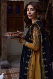 Dhanak Fabric - 3 Piece Unstitched Embroidered Dress With Printed Shawl ZH 3060