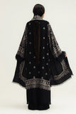 Dhanak Fabric - 3 Piece Unstitched Fully Embroidered  Dress