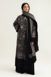 Dhanak Fabric - 3 Piece Unstitched Fully Embroidered  Dress