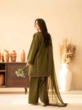 BT 2960 - 3 Piece Unstitched Embroidered Dhanak Fabric With Dhanak Shawl