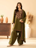BT 2960 - 3 Piece Unstitched Embroidered Dhanak Fabric With Dhanak Shawl