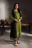 Dhanak Fabric - 3 Piece Unstitched Fully Embroidered Dress BT 3090