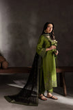Dhanak Fabric - 3 Piece Unstitched Fully Embroidered Dress BT 3090