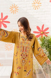 2 Piece - Unstitched Fully Embroided Linen Fabric