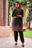 JZ 3035-3 Piece Unstitched Embroidered Dhanak Fabric With Digital Printed Shawl