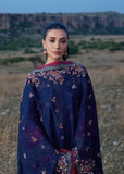 Dhanak Fabric -3 Piece Unstitched Embroidered Dress With Embroidered Chiffon Dupatta HR-3005