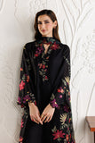 IZ 2955 - 3 Piece Unstitched Embroidered Dhanak Fabric With Printed Shawl