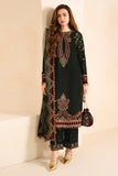 3 Piece - Unstitched Fully Embroided Velvet Suit JZ-999