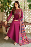 3 Piece - Unstitched Embroidered Dhanak Fabric
