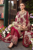 3 Piece - Unstitched Digital Printed Lawn Fabric With Embroided Laces